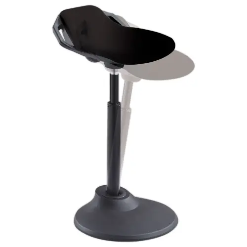 Tabouret ergonomique à bascule Flexy monté - Noir