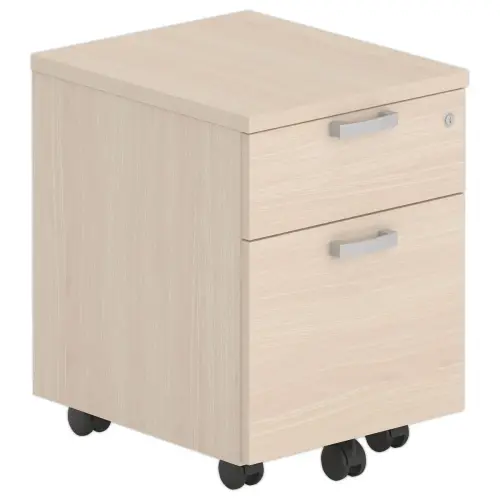 Caisson mobile 2 tiroirs - Acacia clair