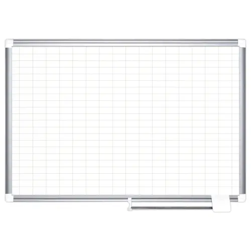 Planning magn&eacute;tique Kanban - 120 x 90 cm - Cases 5 x 2,5 cm - BI OFFICE 