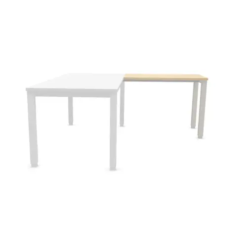 Retour BRUXELLES 98 x 60 plateau acacia - pieds alu 