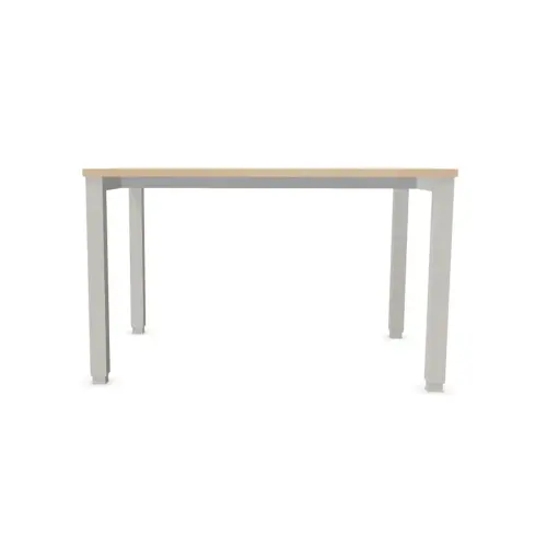 Bureau BRUXELLES 120 x 80 acacia - pieds aluminium