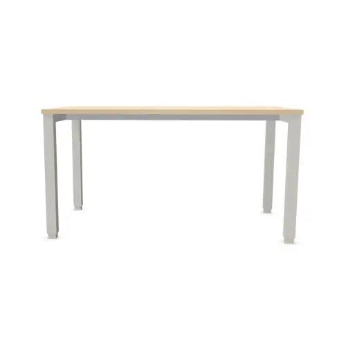 Bureau BRUXELLES 140 x 80 acacia - pieds aluminium 