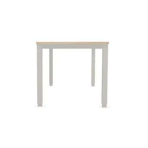 Bureau Bruxelles – 160 x 80 cm – Plateau acacia et pieds aluminium - FIDUCIAL