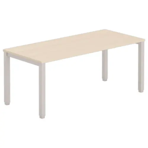 Bureau BRUXELLES 180 x 80 acacia - pieds aluminium