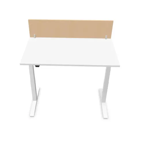 Cloisonnette pour bureau L. 140 hêtre/alu