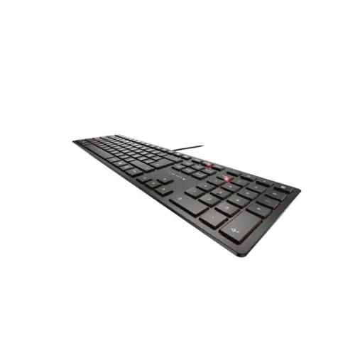 Clavier filaire KC 6000 SLIM - Extra-plat - Argent - Cherry