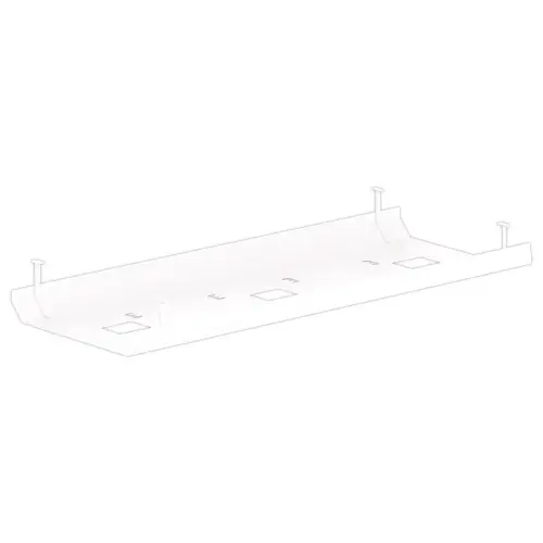 Goulotte double L 140 blanc