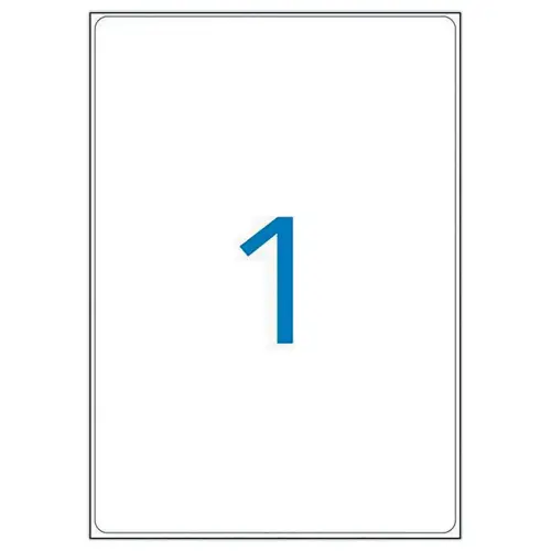 100 Planches d'&eacute;tiquettes laser L199,6x H289,1 mm soit 100 &eacute;tiq/bo&icirc;te 