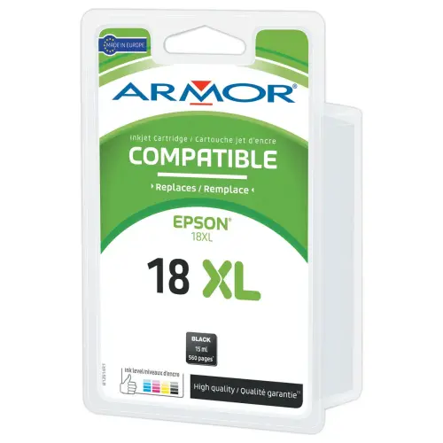 Cartouche ARMOR &eacute;quiv. Epson T18XL noir 