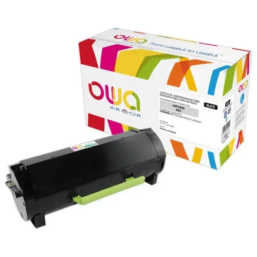 Toner éq. LEXMARK 60F2000 - Noir - OWA