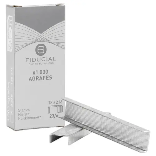 1000 Agrafes 23/6 pour agrafeuses grande capacit&eacute; 