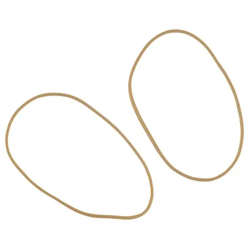 Sachet de 1 kg de bracelets &eacute;lastiques &eacute;troits en caoutchouc - Blond - 100 mm - SIGN 