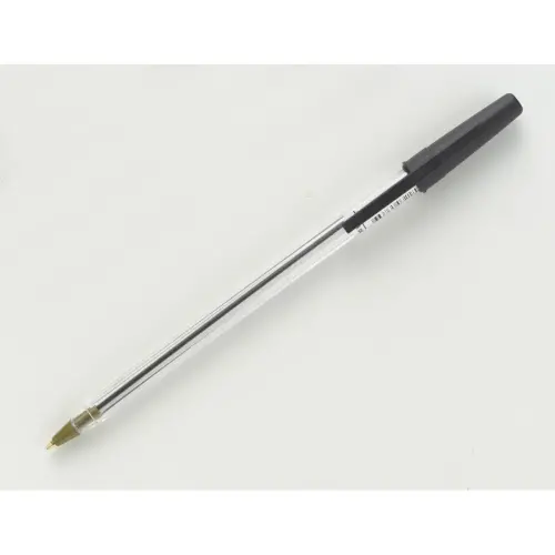 Stylo bille r&eacute;tractable - Avec grip - Ecriture moyenne - Noir - FIDUCIAL 