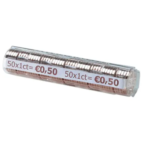250 Coques plastique - 50 pi&egrave;ces - 1 centime 