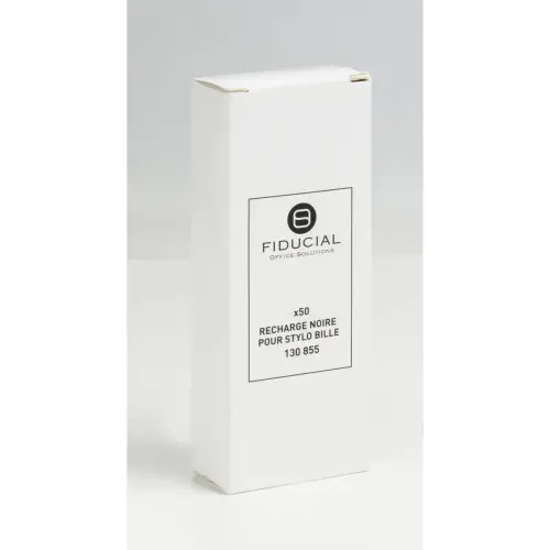 1 recharge stylo bille Fiducial pointe moyenne noir