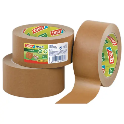Ruban adhésif Kraft tesa® rouleau de 50 mm x 50 m marron