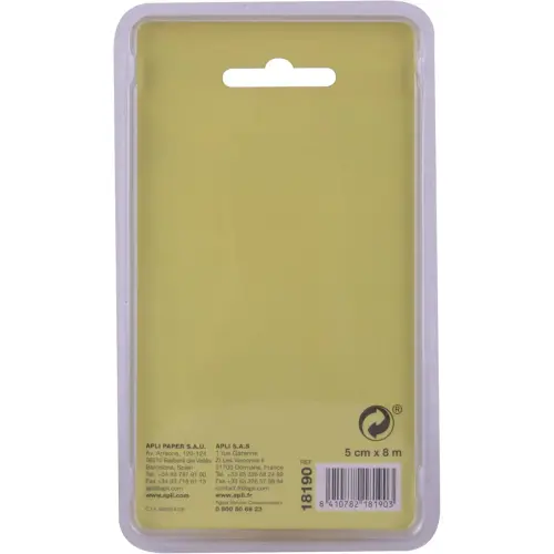 Dévidoir de notes - Rouleau de 10 m x 6 cm - Jaune