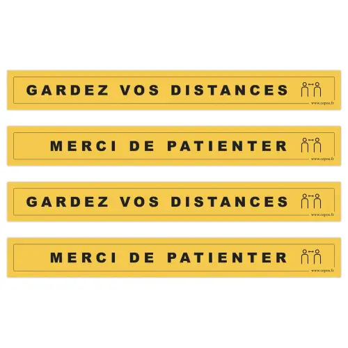 4 Bandes de signalisation au sol