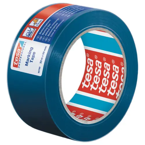 Adhésif de marquage au sol 33 m x 50 mm - Bleu - TESA