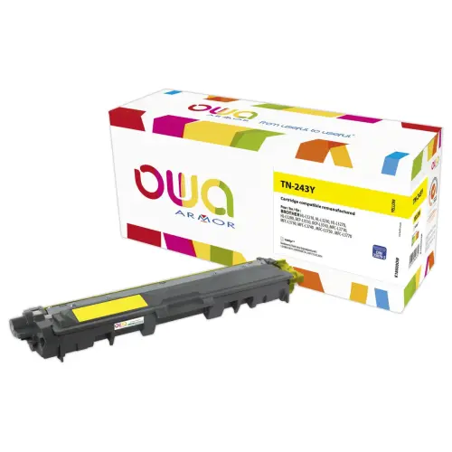 Toner éq. BROTHER TN-243Y - Jaune - OWA