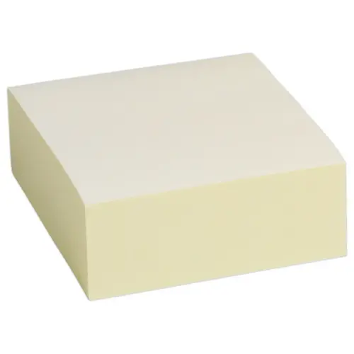 Bloc cube 76 x 76 mm - Jaune - Fiducial