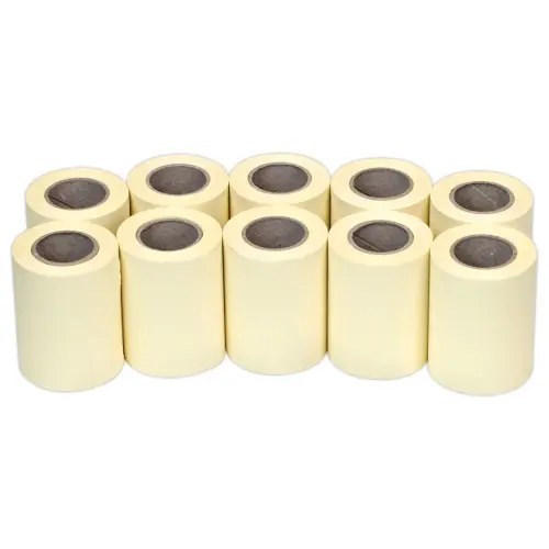 10 Recharges de notes repositionnables en rouleau pour dévidoir - Jaune - 10 m x 6 cm