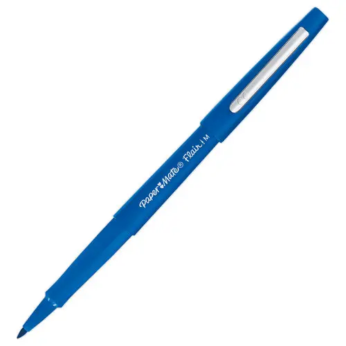 36 (30+6 offerts) Feutres Flair Original - bleu - PAPERMATE 