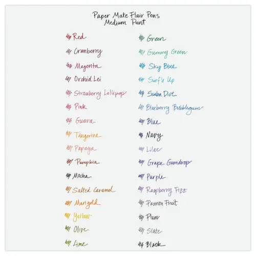36 (30+6 offerts) Feutres Flair Original - bleu - PAPERMATE 