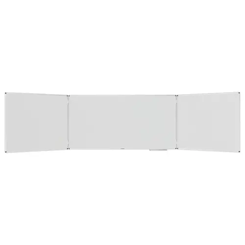 Tableau blanc triptyque UNITE PLUS - Surface &eacute;maill&eacute;e - 100 x 200 cm - Legamaster 