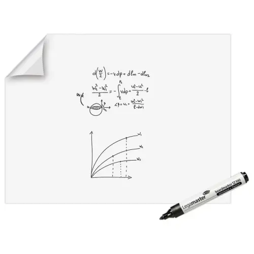 Rouleau 15 feuilles électrostatiques Magic Chart - Version tableau blanc - 90 x 120 cm - LEGAMASTER