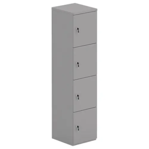 Tour 4 cases LOK 40x175 sans fente et clés, argent