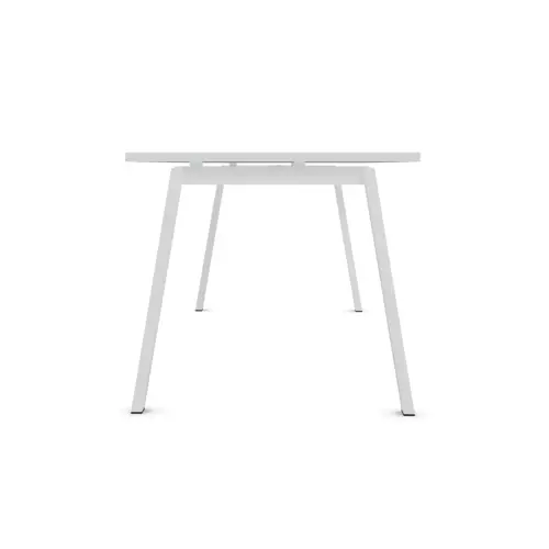 Bureau rectangulaire 180x80 Blanc / piét. Blanc BANGKOK