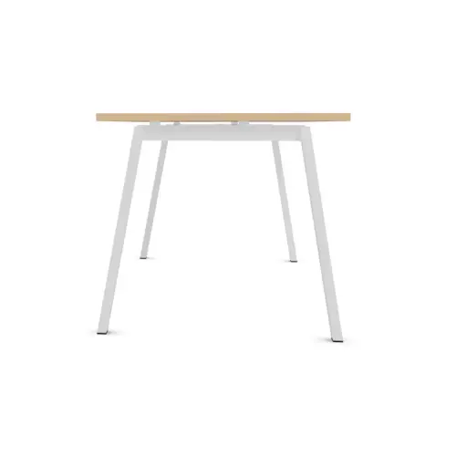 Bureau rectangulaire 180x80 Hêtre / piét. Blanc BANGKOK