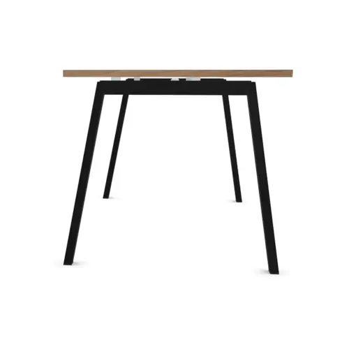 Bureau rectangulaire 160x80 Noyer / piét. Anthracite BANGKOK