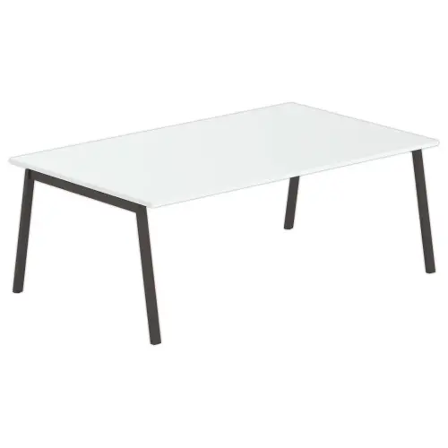 Table rectangulaire 200x120 Gris / Pi&eacute;t.Anthracite 