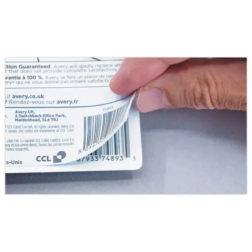&Eacute;tiquettes de masquage laser AVERY 45,7 x 21,2 mm 25 f x 48 &eacute;tiquettes 