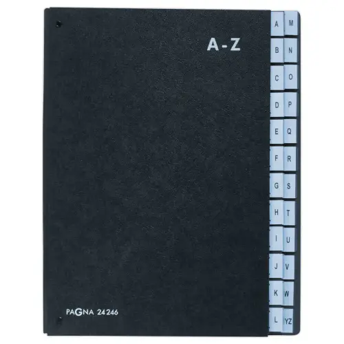 Trieur alphabétique Pagna - 24 compartiments - noir - DURABLE