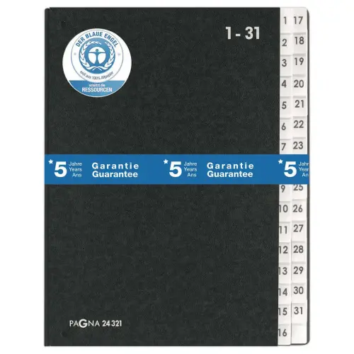 Trieur touches numériques DURABLE Pagna - 32 compartiments - A4- noir