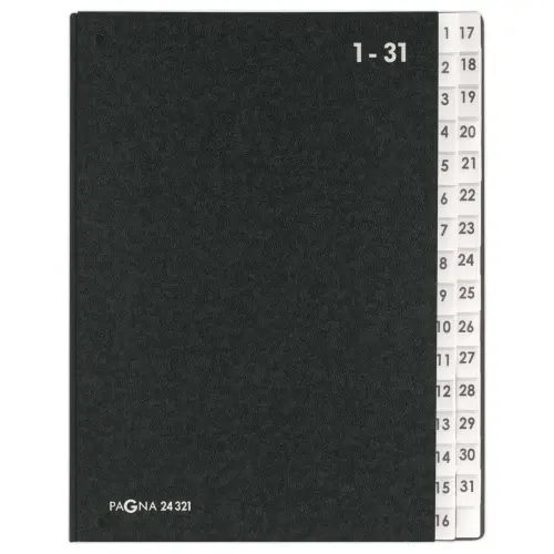 Trieur touches numériques DURABLE Pagna - 32 compartiments - A4- noir