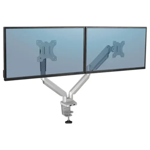 Bras porte-écrans double Platinum Series - Argent - FELLOWES