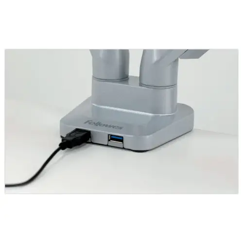 Bras porte-écrans double Platinum Series - Argent - FELLOWES