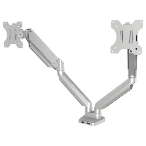 Bras porte-écrans double Platinum Series - Argent - FELLOWES