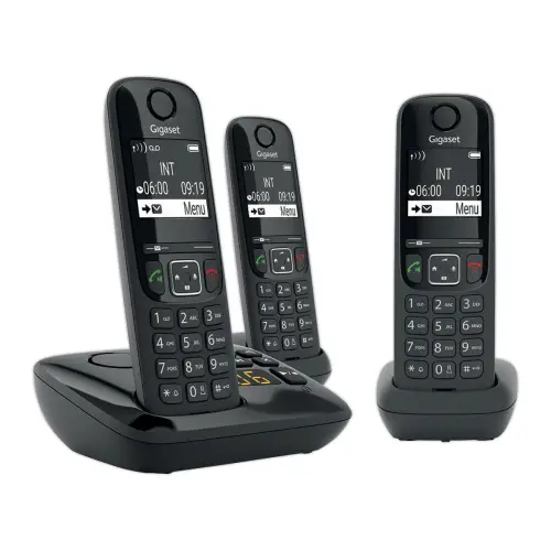 3 Trio t&eacute;l&eacute;phones sans fil Gigaset AS690A avec r&eacute;pondeur 