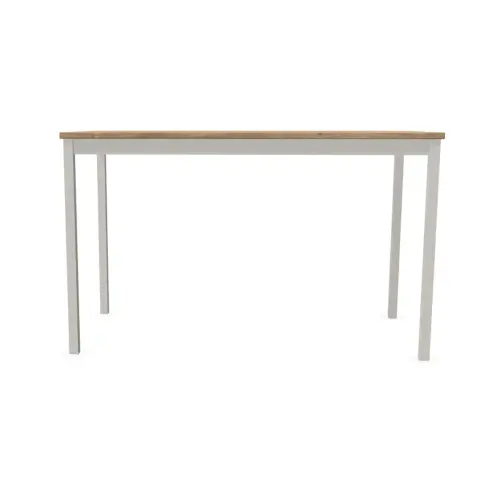 Table modulaire rectangulaire 120 x 60 chêne veiné / alu