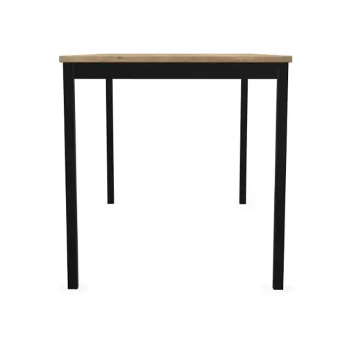 Table modulaire rectangulaire 140 x 70ch&ecirc;ne vein&eacute; / noir 