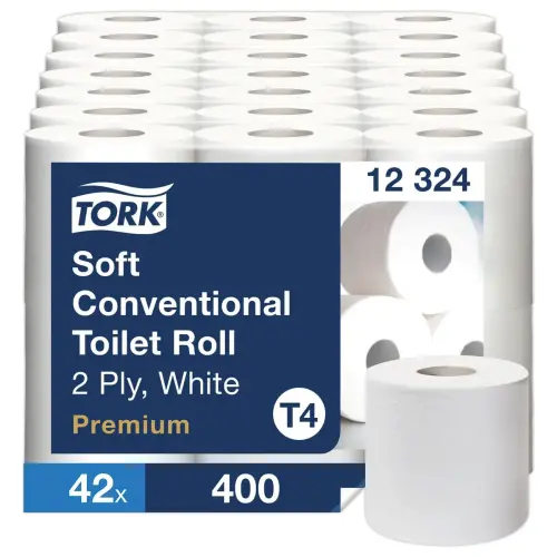 42 Rouleaux de papier toilette doux Premium - Tork 
