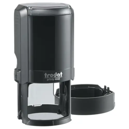 Timbre personnalisable Printy 4642 - Noir - &Oslash; 42 mm - 8 lignes max. 