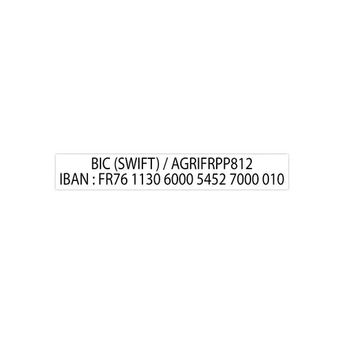 Timbre Printy personnalisable 4916 - Noir - 70 x 10 mm - 2 lignes max