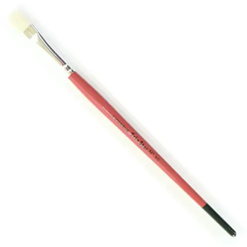 Brosse plate n°10 - OZ - en soie - peinture acrylique et à l'huile