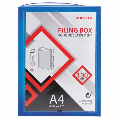 Boîte valisette personnalisable en polypropylène A4 - Dos 10 cm